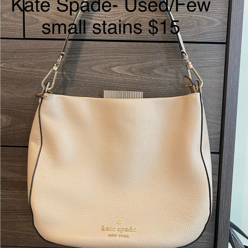 Kate Spade Cream Leather Shoulder Bag